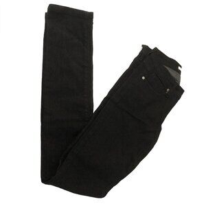 21 Denim black skinny jeans with vertical white thread details